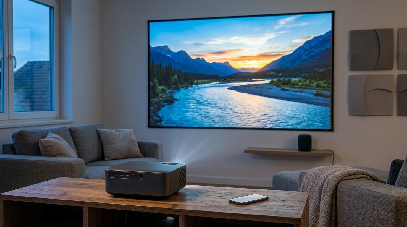 Easy 1080P Projector with 4K Support, Auto Focus