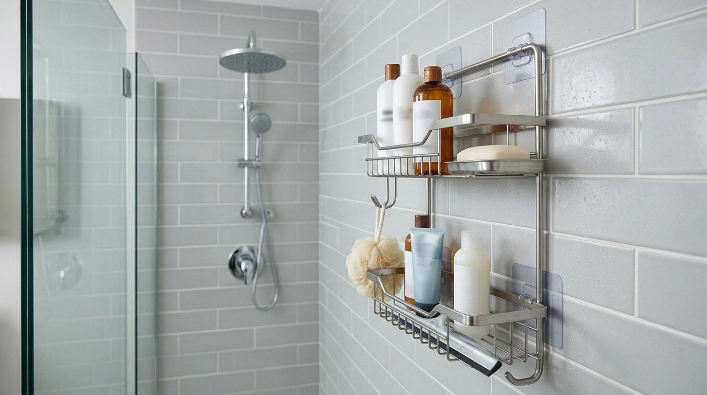 Best Shower Organizer: No-Drill Wall Rack Buying Tips