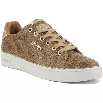 Guess Women’s Beige Lace-Up Sneakers: Style & Fit Guide